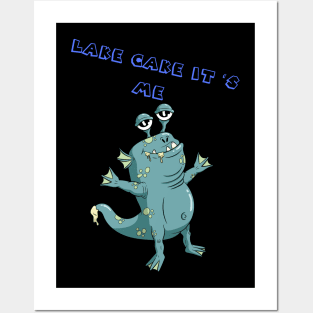 Lake Monster Funny T-shirt Posters and Art